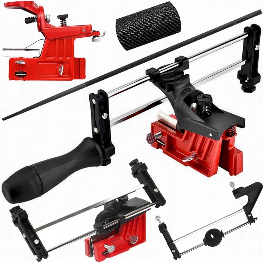 MAR-POL M79099 Manual chain sharpener M79099 The sharpener makes it possible to reduce the time of chain sharpening and ensures that the correct diagonal teeth are maintained