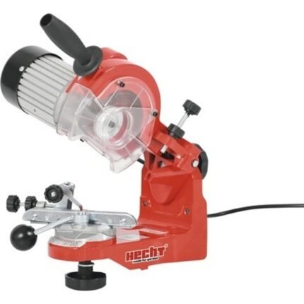 Electric grinder for all common chains. Power consumption 230 W. Disc diameter 3000 rpm. / min. Weight 5.3 kg. Possibility to adjust the grinding angle