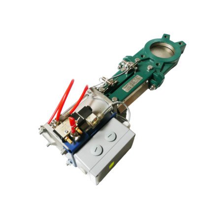 TECOFI VG3400 EN-GJL-250 FPM KNIFE GATE VALVE + STNC TG2521-08 Magnetventil