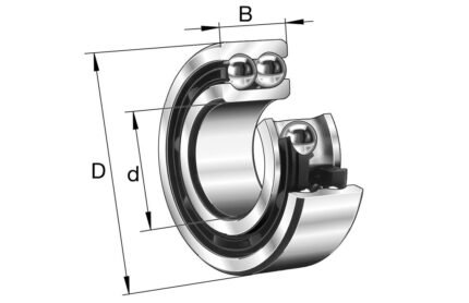 FAG angular contact ball bearing 110x200x69.8 mm 3222-M-C3