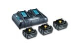 MAKITA Power Source Kit Li 18.0V 5Ah double charger + 3 batteries, in box
