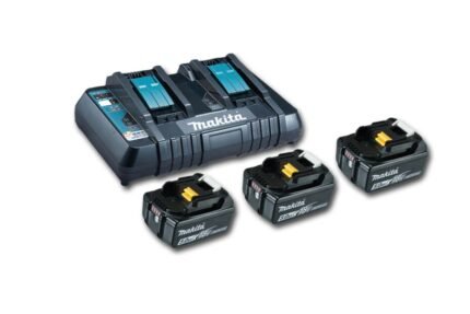 MAKITA Power Source Kit Li 18.0V 5Ah double charger + 3 batteries, in box