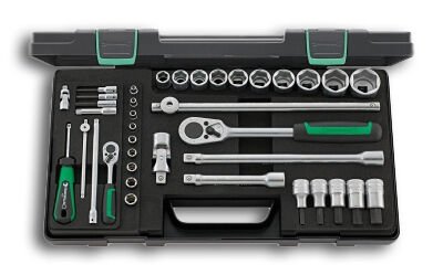 STAHLWILLE socket set 1/4"+1/2", 38-piece 40/52/27/11