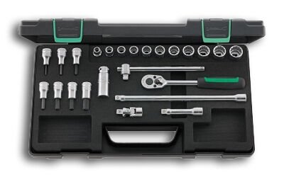 STAHLWILLE socket set 3/8", 24 pieces 45/49/19/5 KN