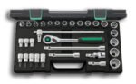 STAHLWILLE socket set 1/2" SW8-32mm, with QR+accessories, 31-pcs.