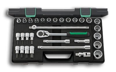 STAHLWILLE socket set 1/2", 31 pieces 50/54/25/6 KN