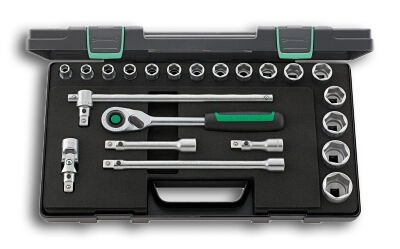 STAHLWILLE socket set 1/2", 22-piece 52/16/6QR KN