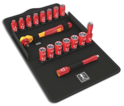 WERA socket set ZYKLOP 3/8" 17-piece, VDE