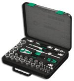 WERA socket set 1/2" ZYKLOP 37-piece, in sturdy metal case