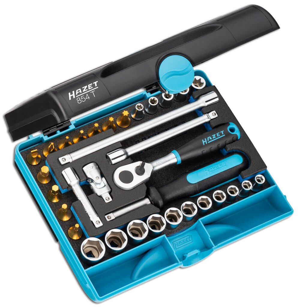 854t-1-schatten_802005 HAZET socket wrench set 1/4 No. 854-T