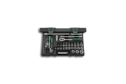 STAHLWILLE socket set 1/4"+1/2" 63pcs. gate x