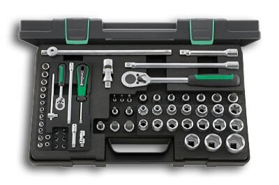 STAHLWILLE socket set 1/4"+1/2" 63pcs. gate x