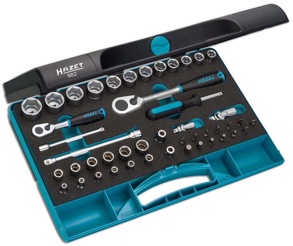 882-2-schatten_802206 HAZET socket set 1/4"+3/8" 46pcs. no. 882