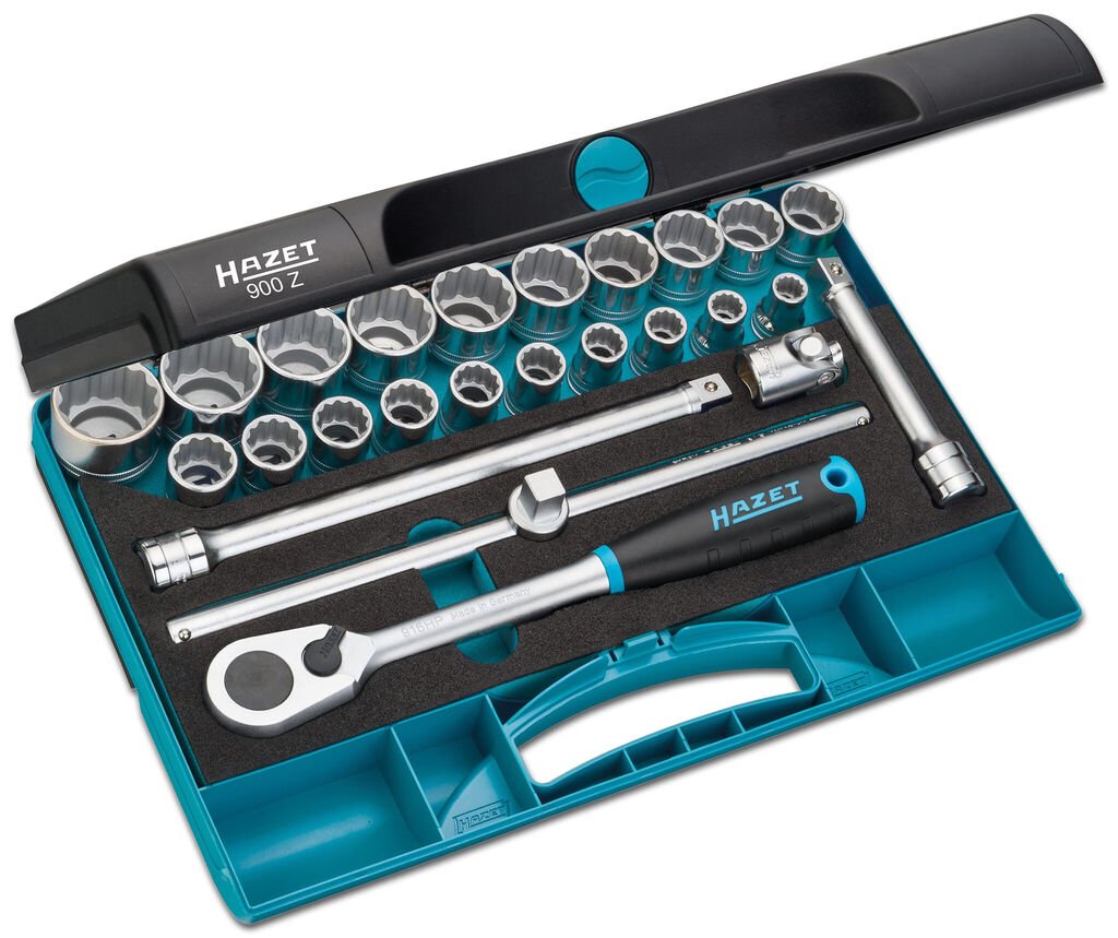 900z-1-schatten_802202 HAZET socket set 1/2" 25-piece, No. 900Z