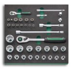 STAHLWILLE tool module 2/3 socket wrench 1/4+1/2"