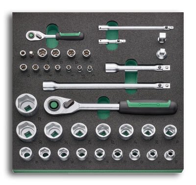 STAHLWILLE tool module 2/3 socket wrench 1/4+1/2"
