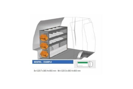 Brillmobil in-vehicle equipment Volkswagen Caddy from 2015 driver's side 1225x365x900 mm (Block 03)