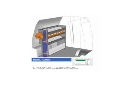 Brillmobil in-vehicle equipment Volkswagen Caddy from 2015 driver's side 1225x365x900 mm (Block 04)
