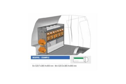 Brillmobil in-vehicle equipment Volkswagen Caddy from 2015 driver's side 1225x365x900 mm (Block 05)