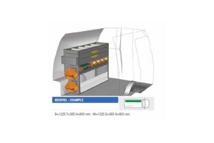 Brillmobil in-vehicle equipment Volkswagen Caddy from 2015 driver's side 1225x365x900 mm (Block 10)