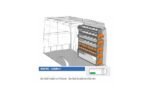 Brillmobil in-vehicle equipment Volkswagen Crafter from 2017 passenger side 1524x365x1700 mm (Block 02)