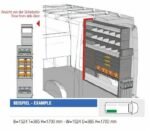 Brillmobil in-vehicle equipment Volkswagen Crafter from 2017 passenger side 1524x365x1700 mm (Block 03)