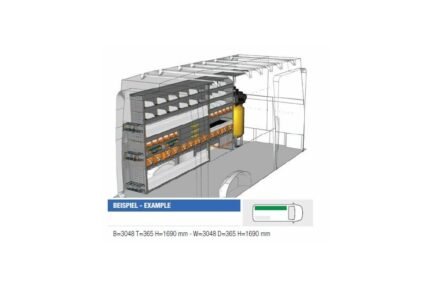 Brillmobil in-vehicle equipment Volkswagen Crafter from 2017 driver's side 3556x365x1690 mm (Block 03)