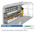 Brillmobil in-vehicle equipment Volkswagen Crafter from 2017 driver's side 3556x365x1690 mm (Block 03)