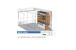 Brillmobil in-vehicle equipment Toyota Proace from 2016 passenger side 1016x365x1200 mm (Block 17)