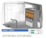 Brillmobil in-vehicle equipment Mercedes Benz Citan from 2012 passenger side 717x365x900 mm (Block 05)