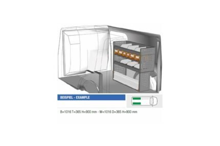 Brillmobil in-vehicle equipment Renault Kangoo from 2012 passenger side 1016x365x900 mm (Block 04)