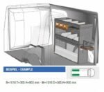 Brillmobil in-vehicle equipment Renault Kangoo from 2012 passenger side 1016x365x900 mm (Block 05)