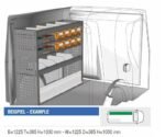 Brillmobil in-vehicle equipment Mercedes Benz Citan from 2012 driver's side 1225x365x1000 mm (Block 02)