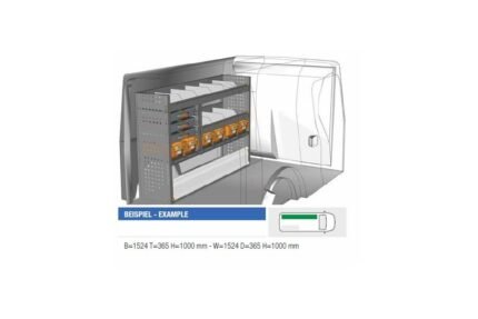 Brillmobil in-vehicle equipment Renault Kangoo from 2012 driver's side 1524x365x1000 mm (Block 01)
