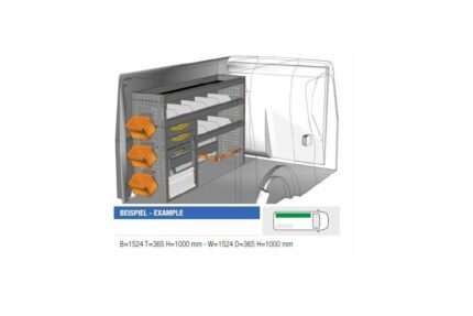Brillmobil in-vehicle equipment Renault Kangoo from 2012 driver's side 1524x365x1000 mm (Block 05)