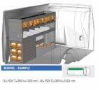 Brillmobil in-vehicle equipment Renault Kangoo from 2012 driver's side 1524x365x1000 mm (Block 06)