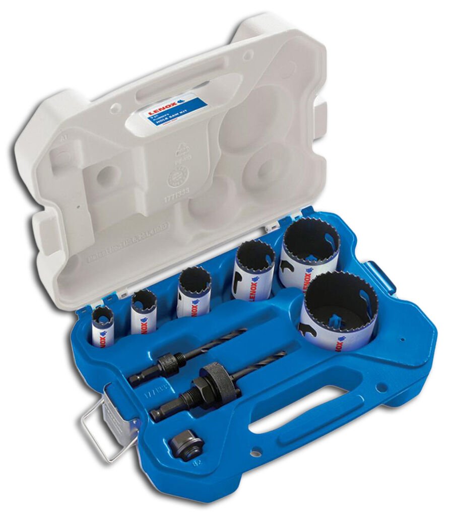 lag136719-schatten_821106 LENOX Hole saw set ELEKTRIKER HSSBi 19-121mm
