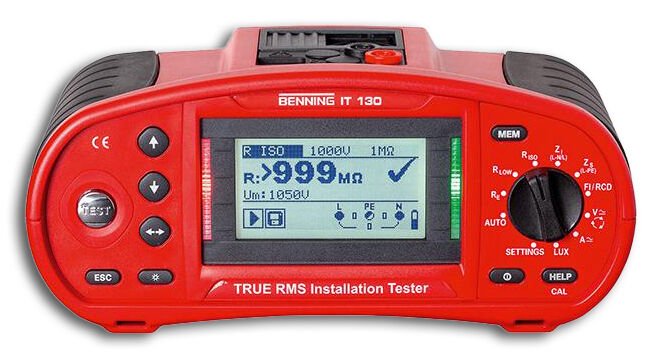 lag154349-schatten_810527 BENNING Installation tester IT 130