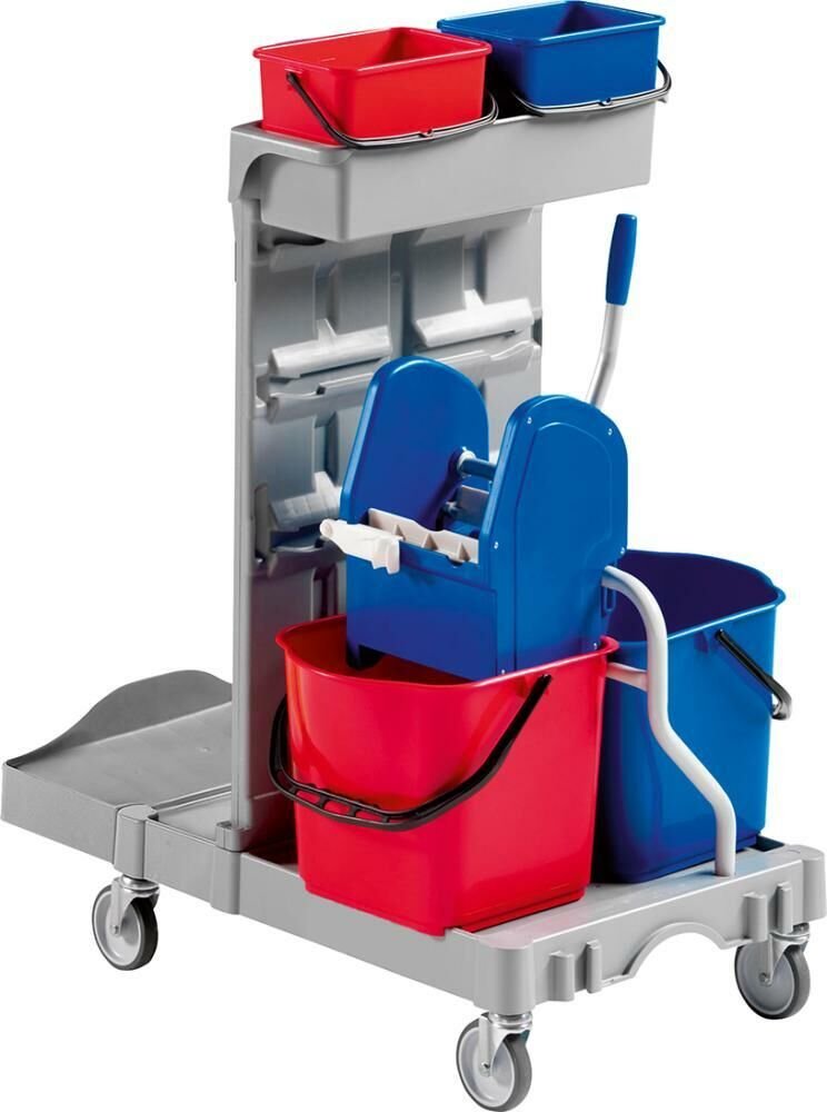 lag175838_655209 EVO-PRODUCTS Cleaning trolley Poly II, 970x680x1110, 2x15l