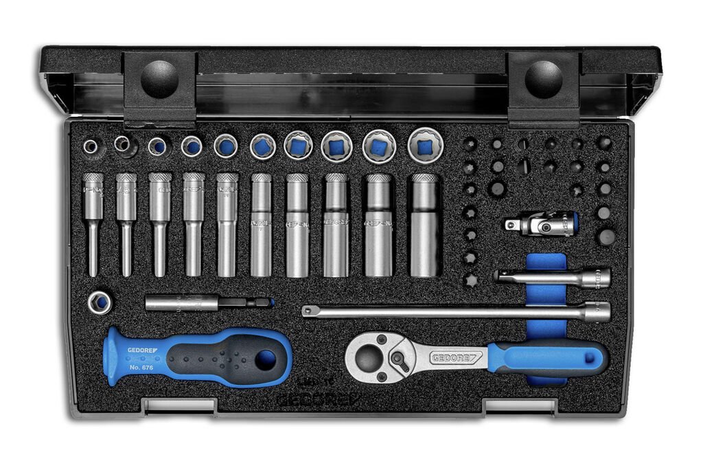 pic_ps_1815687-2-schatten_801651 GEDORE socket set 1/4" No. 20LMU-10 - 49pcs.