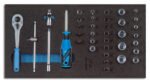 GEDORE socket wrench set In 1/3 Ct module 1/4" No. 1500 Ct1-20