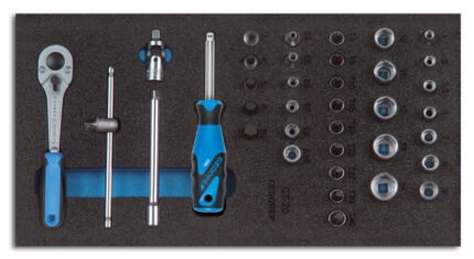 GEDORE socket wrench set In 1/3 Ct module 1/4" No. 1500 Ct1-20