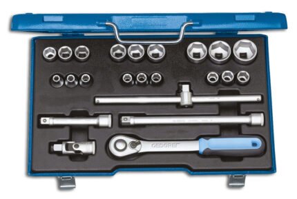 GEDORE socket set 1/2" 23-piece, 19 EMU-20