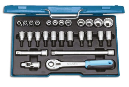 GEDORE socket set 1/2" 27 pieces, D19IMU-10