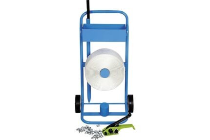 BANHOLZER + WENZ kraftband strapping set 16 mm with dispenser