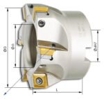 PREMIO corner cutter head 90 degrees with IK D 80mm Z 6 for SDMT12