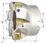 PREMIO corner cutter head 90 degrees with IK D125mm Z 9 for SDMT12