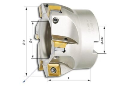 PREMIO corner cutter head 90 degrees with IK D125mm Z 9 for SDMT12