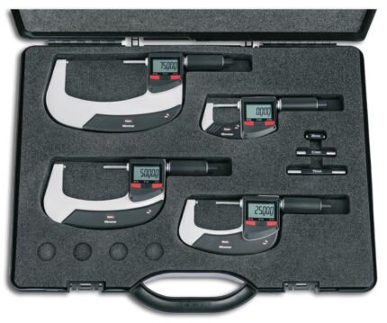 MAHR Digital Micrometer Set 0-100mm, IP65