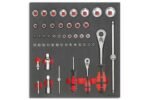 FORMAT tool module socket wrench 1/4+1/2" 2/3.